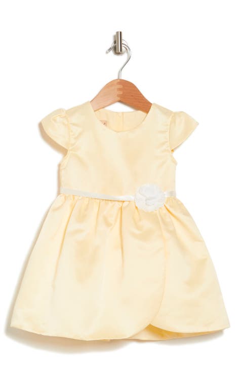Kids' Satin Rosette Dress (Baby, Toddler & Little Kid)