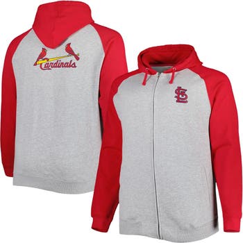 Profile Men's Red, Heather Gray St. Louis Cardinals Big and Tall