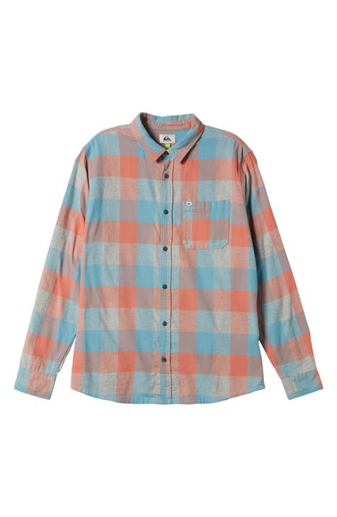 Motherfly Buffalo Check Button-Up Organic Cotton Flannel Shirt