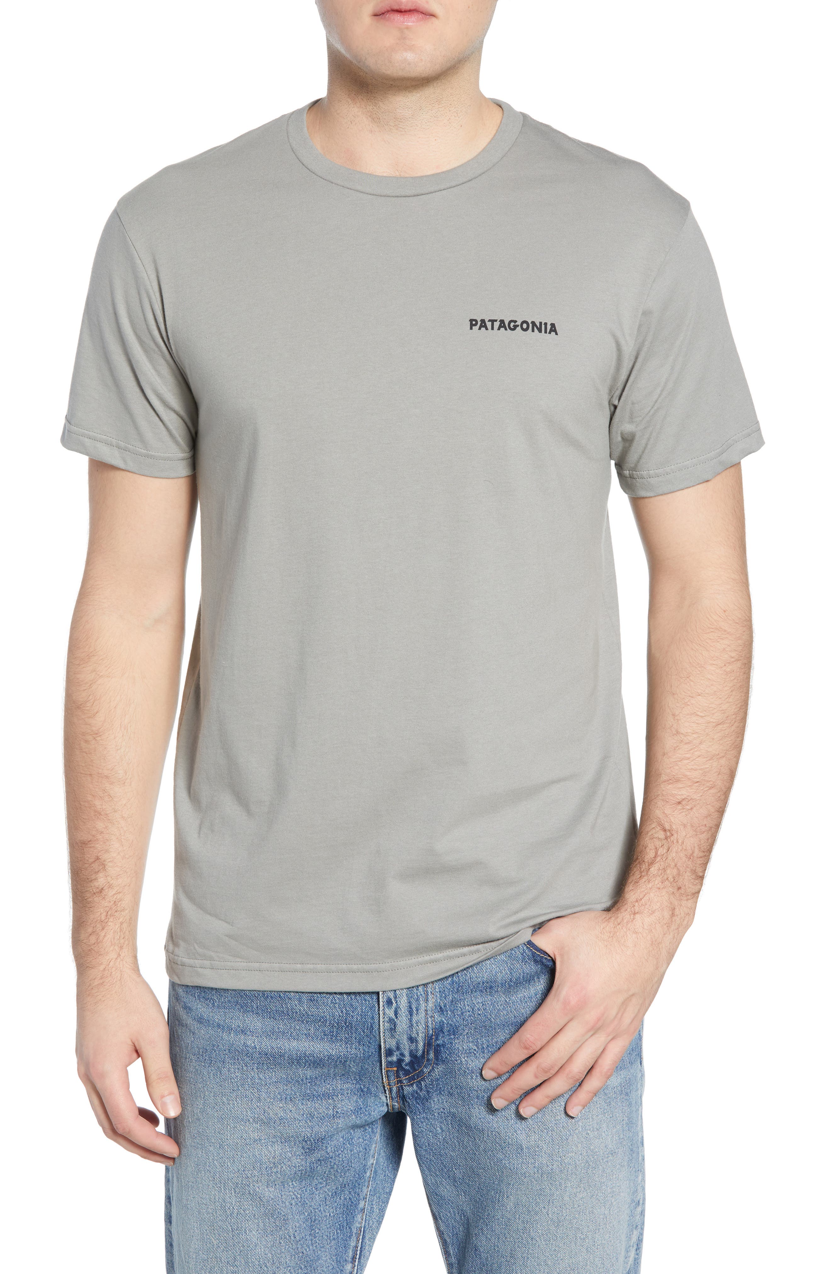 grey patagonia t shirt