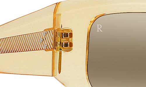 Raen Ynez 54mm Mirrored Square Sunglasses In Champagne Crystal/mink