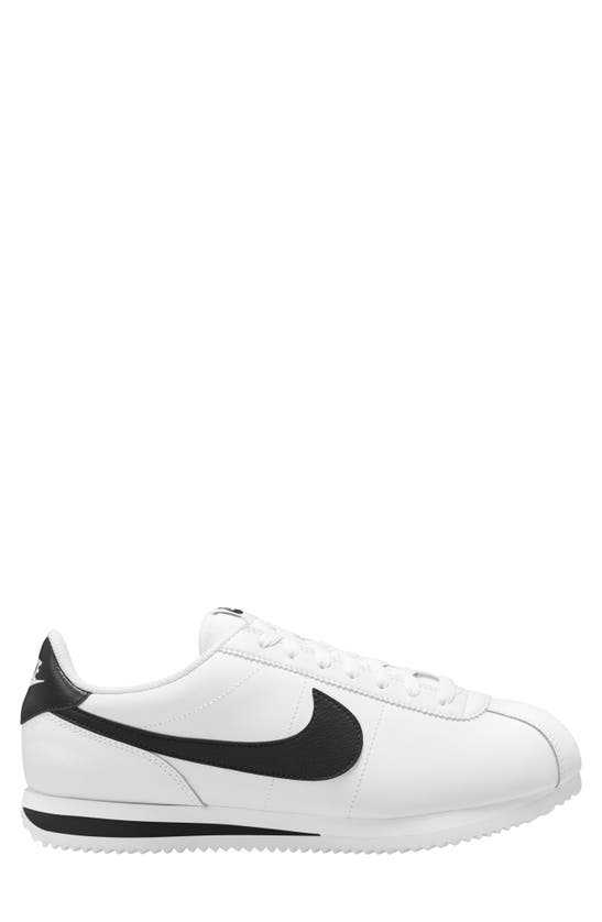 Nike Cortez Sneaker In White/ Black