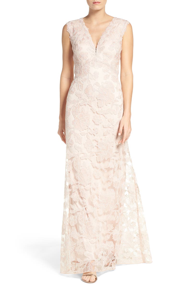 Tadashi Shoji Embroidered Lace Gown | Nordstrom