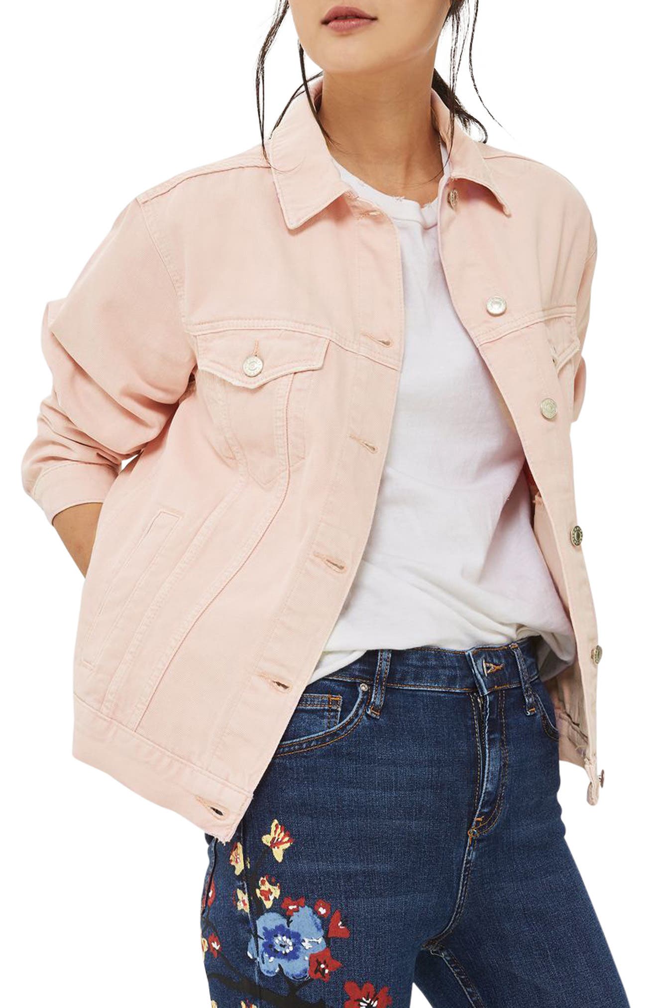 topshop elbow rip denim jacket