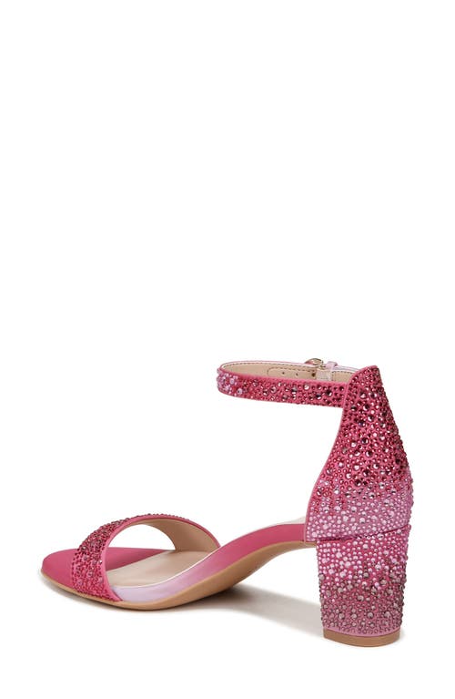 Shop Naturalizer Vera Shine Ankle Strap Sandal In Pink Ombre Fabric