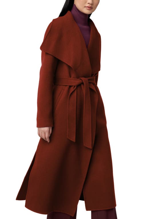 Shop Soia & Kyo Britta Wool Blend Coat In Copper