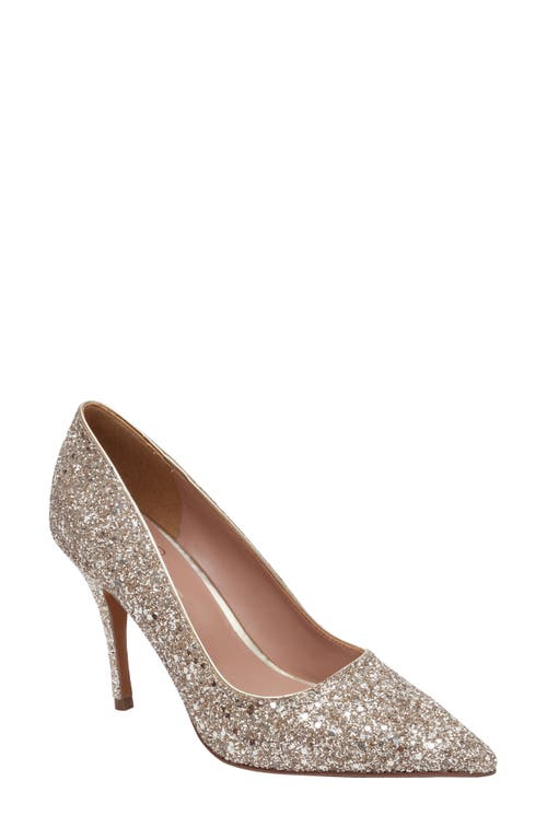 Payton Pointy Toe Pump in Light Gold
