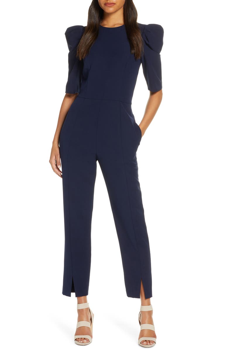 Maggy London Puff Sleeve Jumpsuit | Nordstrom