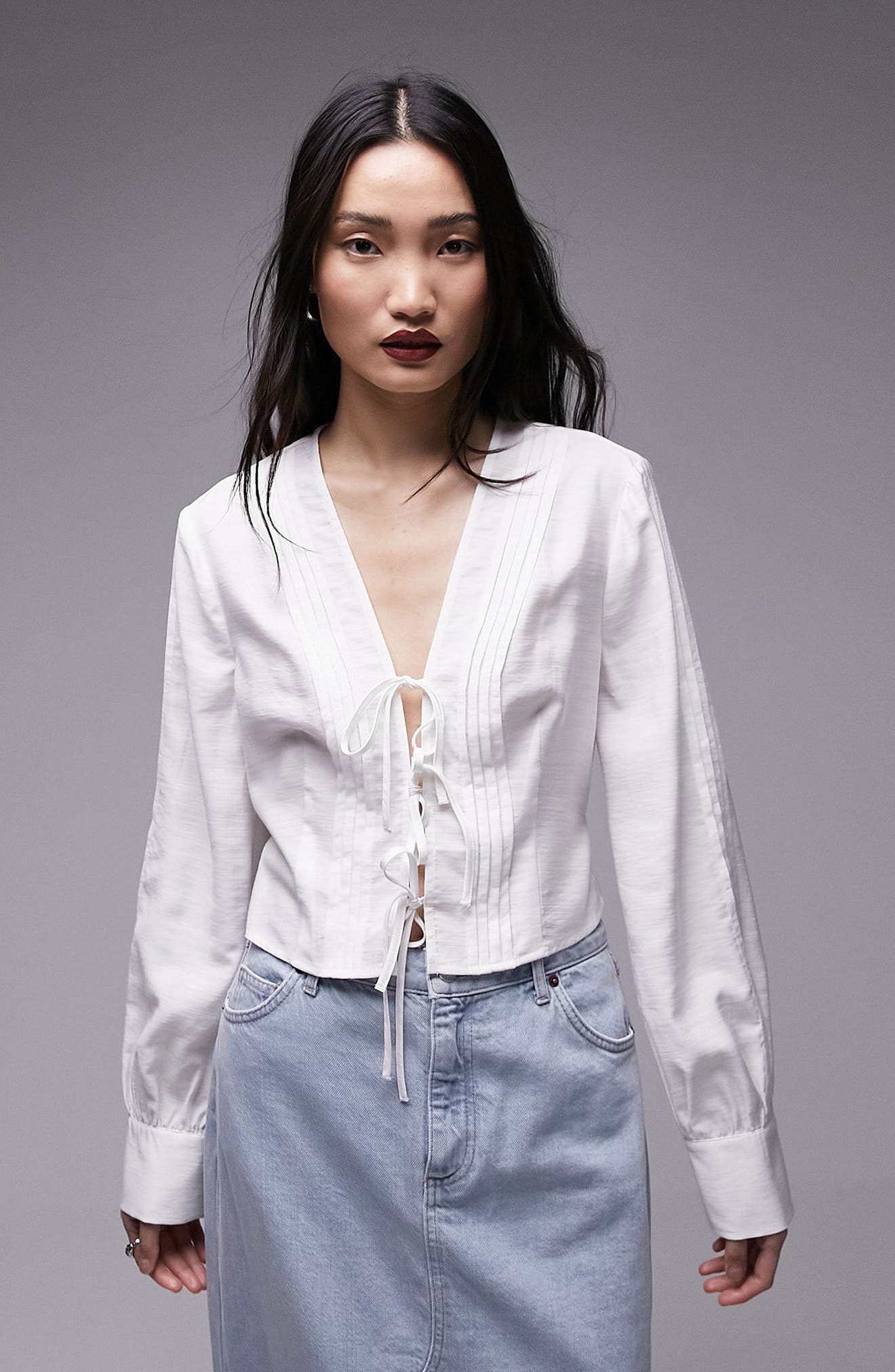for love and lemons isabella ruched top