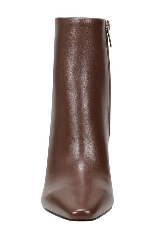 Shop Marc Fisher Ltd Yanara Pointed Toe Bootie In Dark Brown