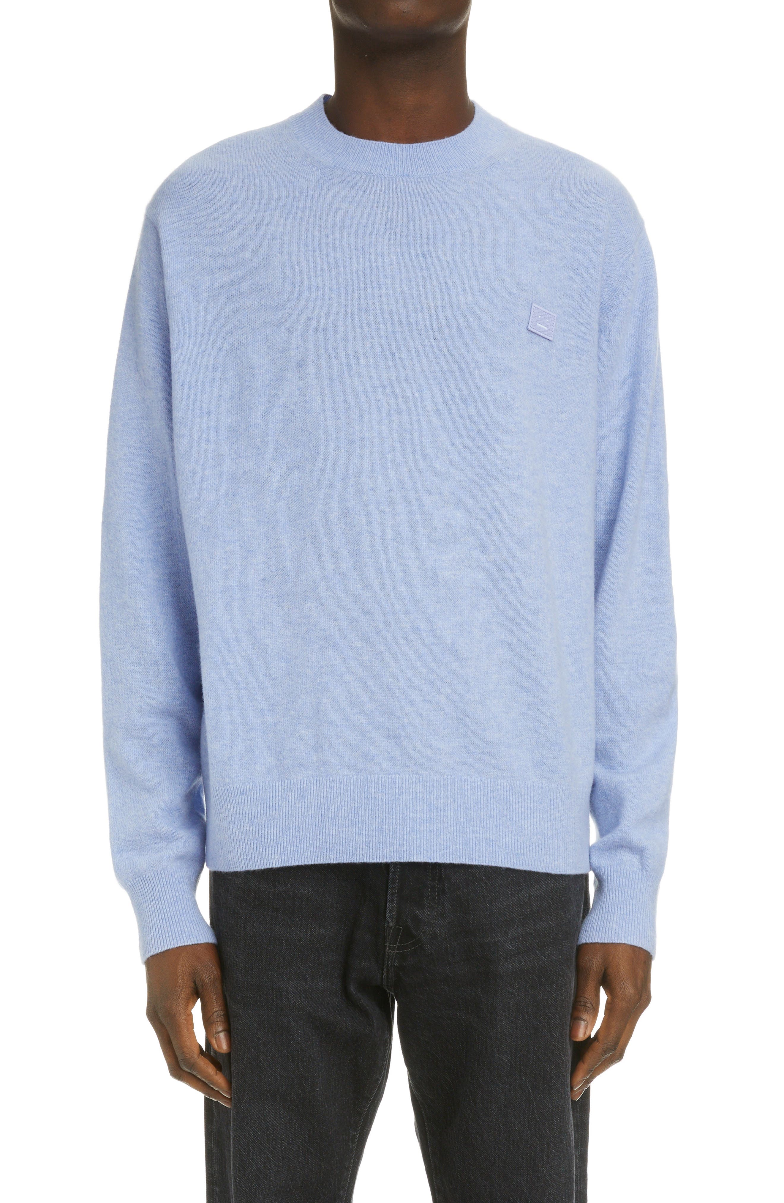 Acne Studios Kalon Face Patch Wool Sweater | Smart Closet