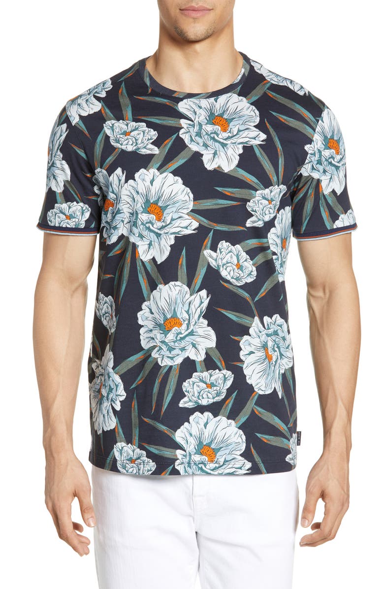 Ted Baker London Crakon Slim Fit Floral T-Shirt | Nordstrom