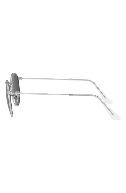 Ray Ban Ray-ban 47mm Round Sunglasses In Silver Gep