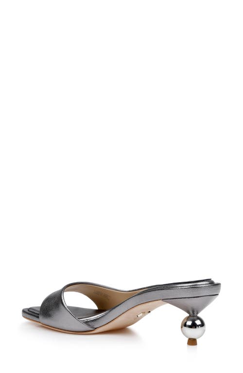 Shop Badgley Mischka Collection Baila Slide Sandal In Silver Antique