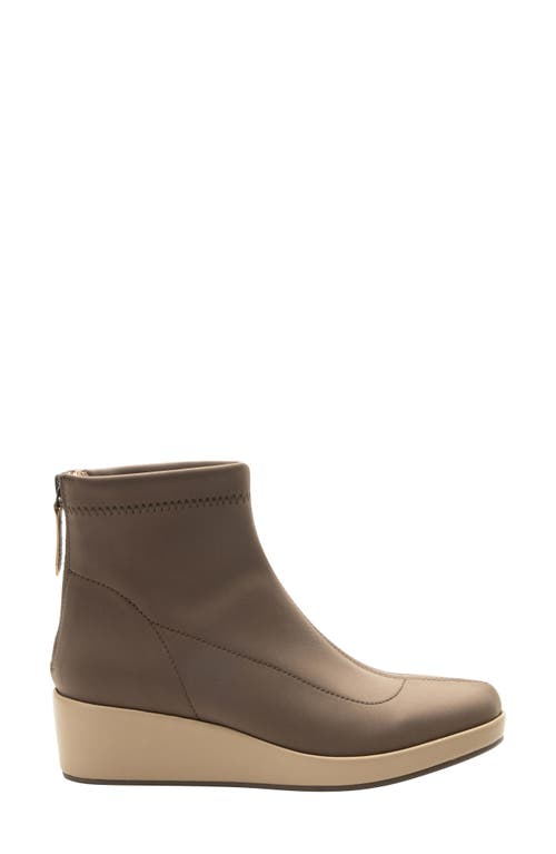 Alegria By Pg Lite Harmoni Platform Wedge Bootie In Camel