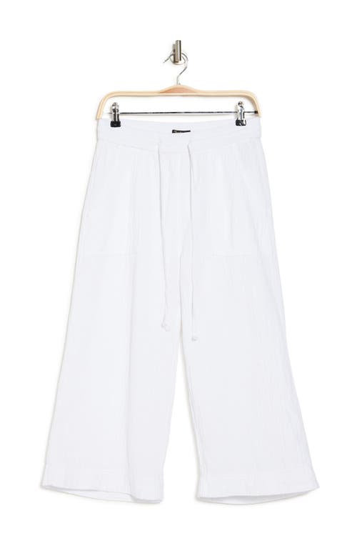 Shop Supplies By Union Bay Dennie Double Face Gauze Crop Pants In White