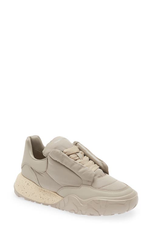 Alexander McQueen Puffy Court Sneaker in Stone/Taupe