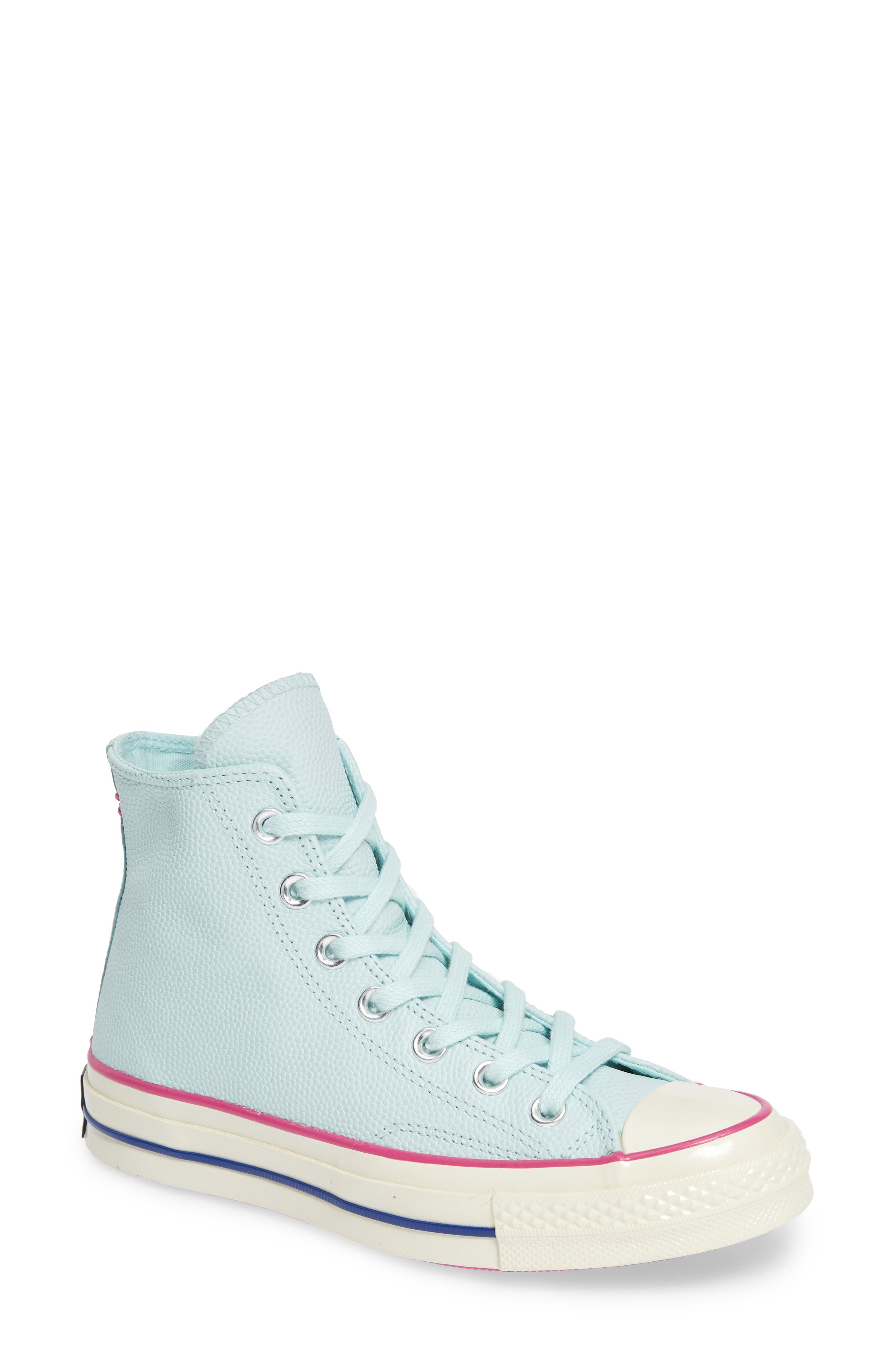 Converse Chuck Taylor All Star 70 High Top Leather Sneaker, Blue/green
