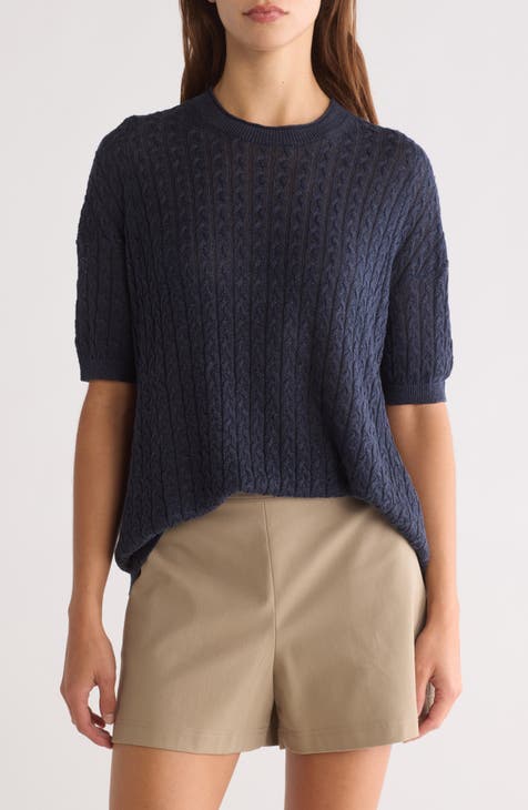 Sculpted Cable Stitch Sweater (Regular & Petite)