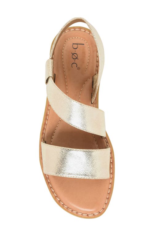 B O C By Børn Kacee Slingback Sandal In Champagne Metallic