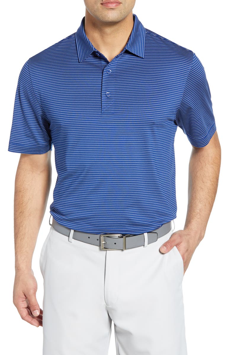 Cutter & Buck Forge DryTec Pencil Stripe Performance Polo | Nordstrom