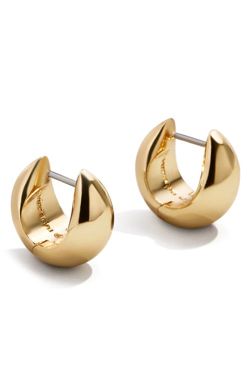 BaubleBar Greer Huggie Hoop Earrings in Gold