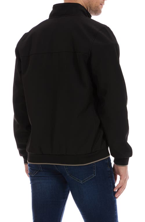 Perry Ellis Everyday Soft Shell Jacket In Black