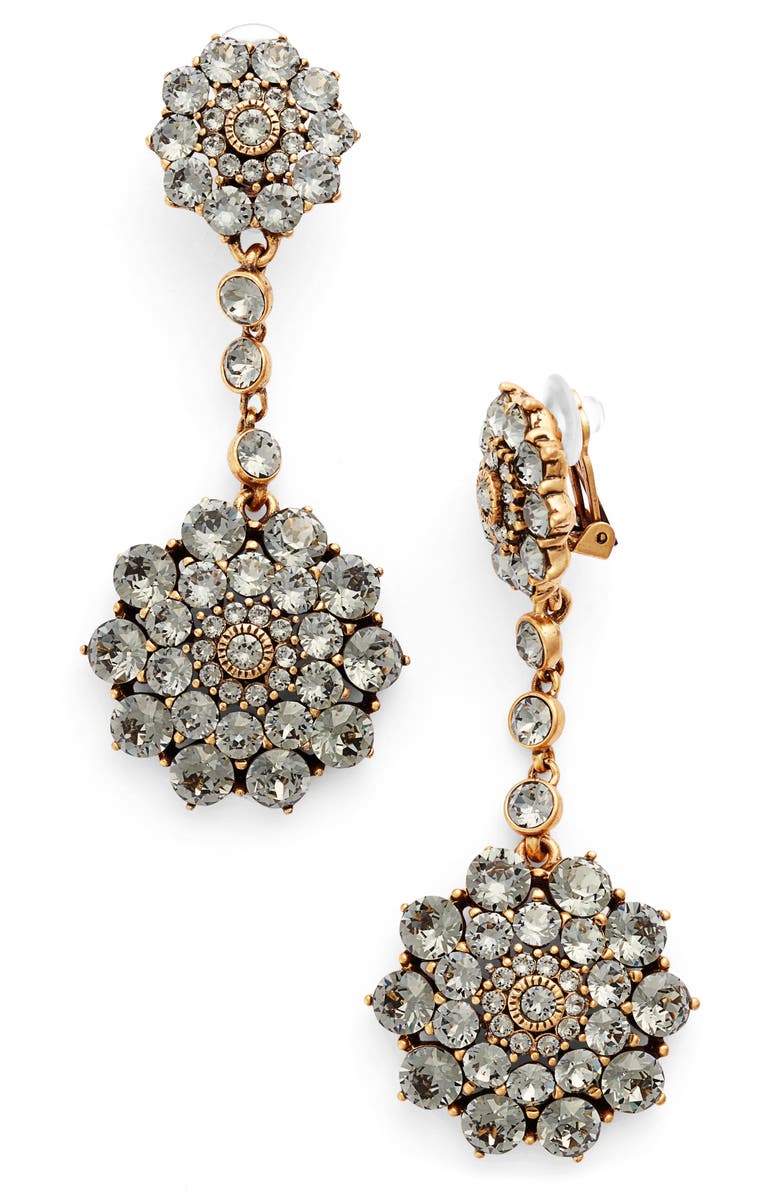 Clic Jeweled Swarovski Crystal Drop Earrings Clic Jeweled Swarovski Crystal Drop Earrings