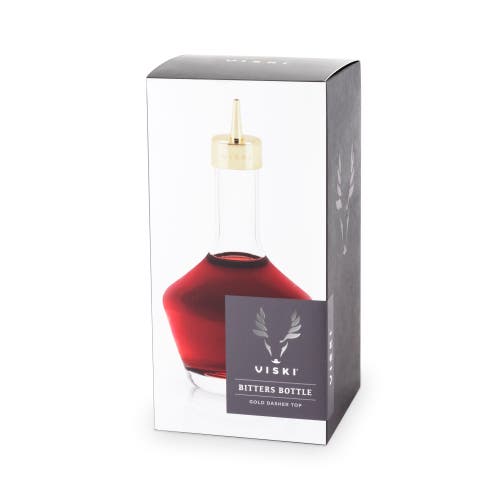 Viski Belmont Bitters Bottle With Dasher Top In Clear