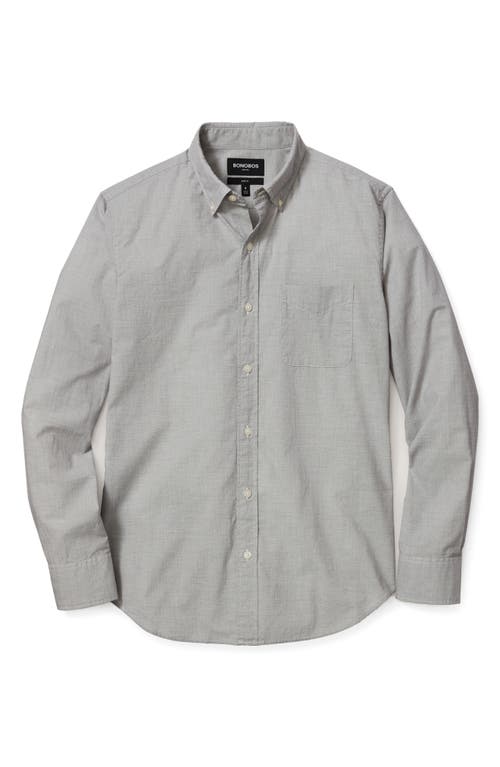 Shop Bonobos Slim Fit Washed End On End Stretch Button-down Shirt In Grey Pinstripe