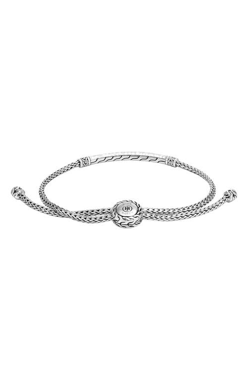 John Hardy Sterling Silver Classic Chain Hammered Bracelet In Silver