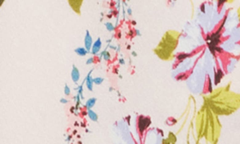 Shop Bebe Floral Print Satin Slipdress In Blush Multi