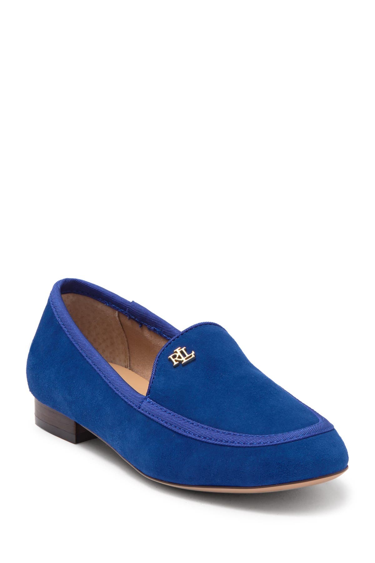 ralph lauren blue suede loafers