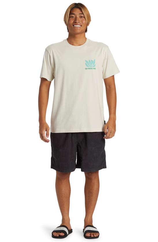 Shop Quiksilver Taxer Corduroy Drawstring Shorts In Tarmac