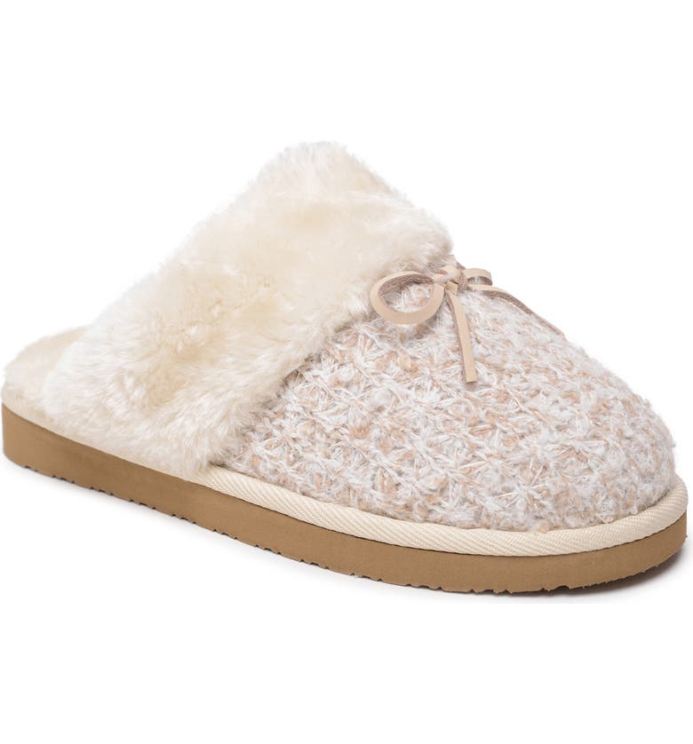 Minnetonka Flurry Scuff Faux Fur Slipper (Women) | Nordstrom
