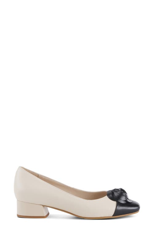 Azura By Spring Step Angelinite Cap Toe Pump In Beige Multi