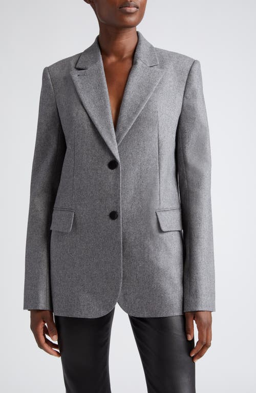 Single Breasted Convertible Blazer in Charcoal