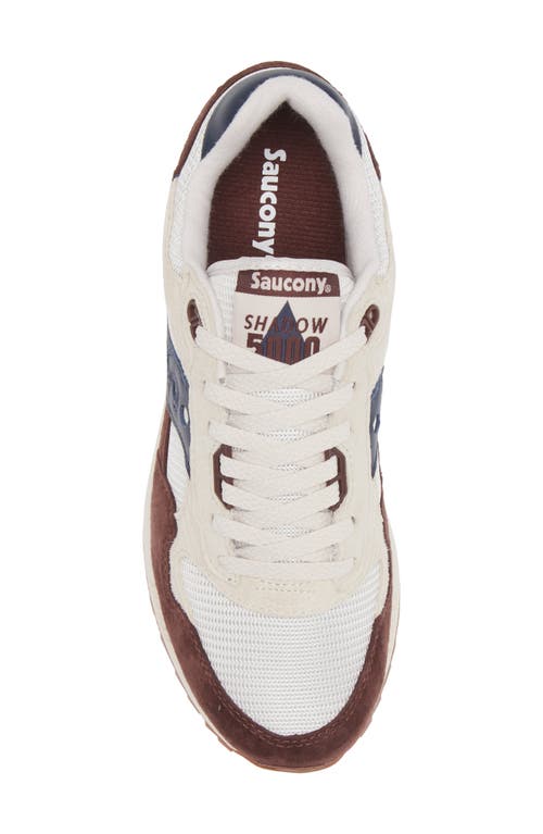 Saucony Shadow 5000 Sneaker In Moon/chocolate