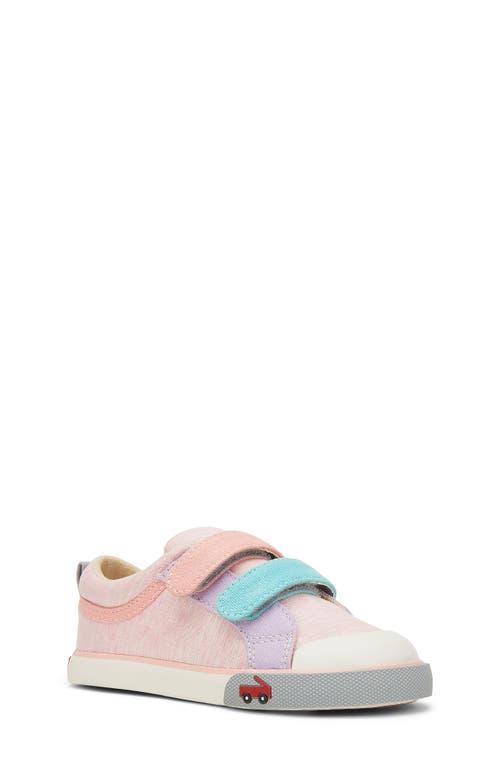 See Kai Run Kids' Robyne Sneaker in Pink Shimmer Jersey