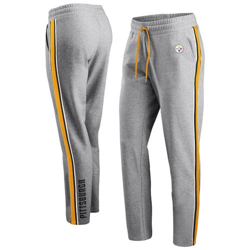 Women's WEAR by Erin Andrews Heathered Gray Pittsburgh Steelers Plus  Sweatpants in Heather Gray