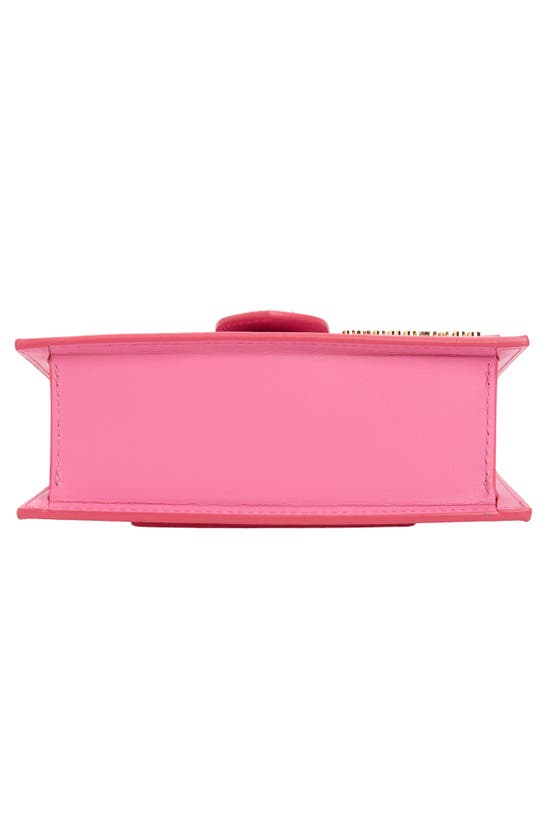Jacquemus Le Bambino Leather Shoulder Bag In Neon Pink 434
