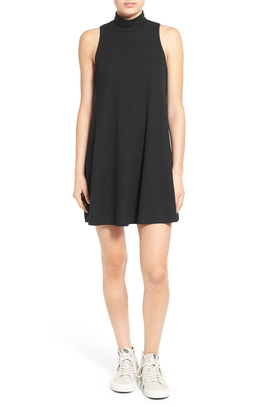 Socialite Stripe Mock Neck Shift Dress Nordstrom