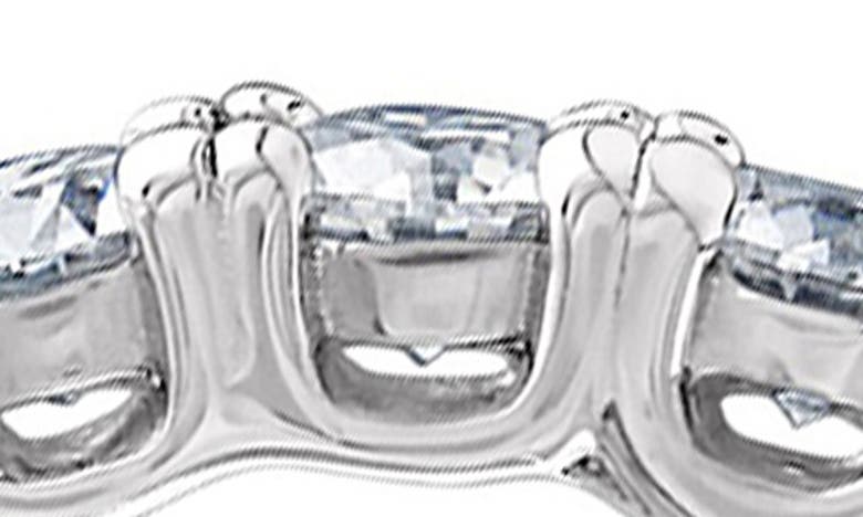 Fzn Moissanite Inside Out Hoop Earrings In Silver/white