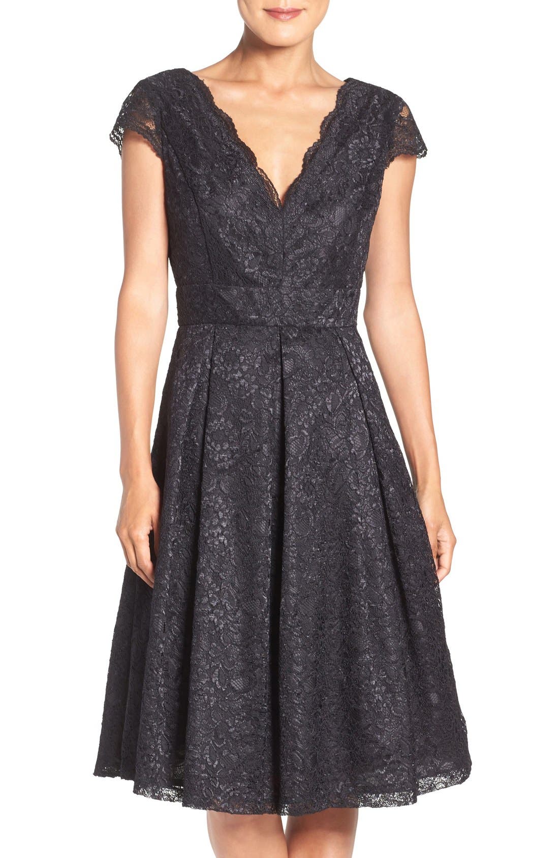 Chetta B Lace Fit & Flare Midi Dress | Nordstrom