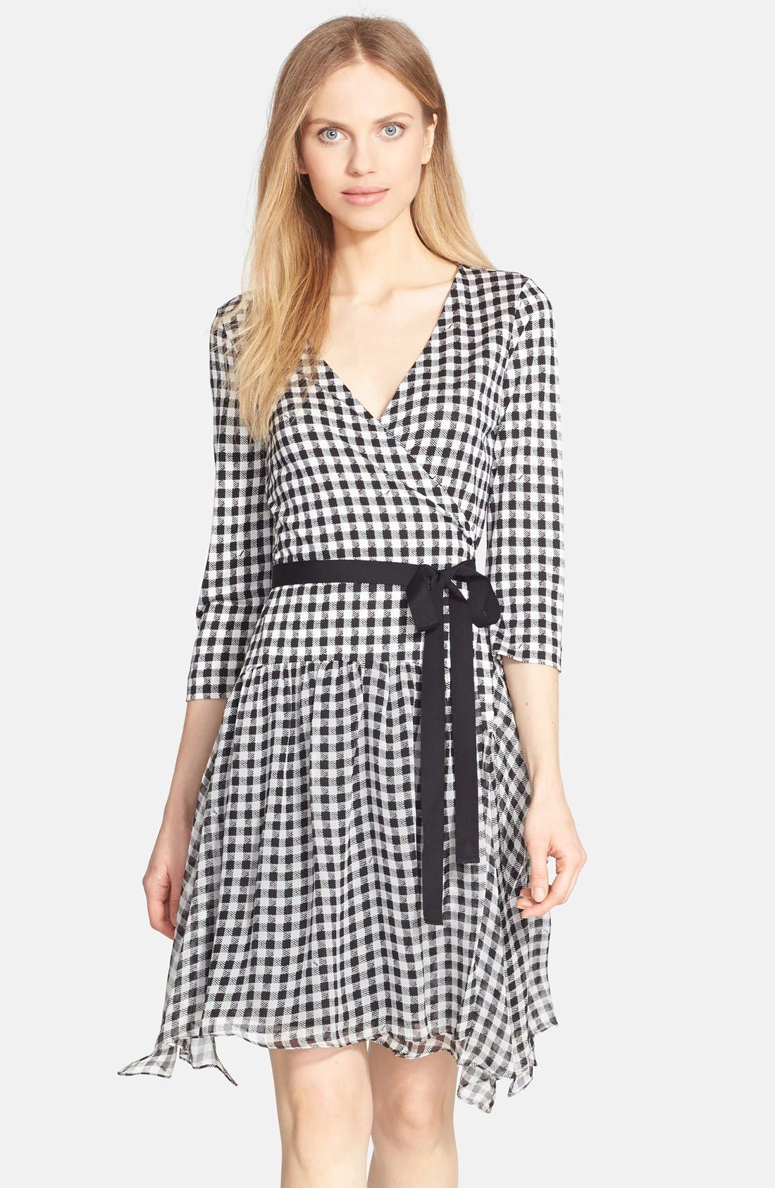 diane von furstenberg gingham dress