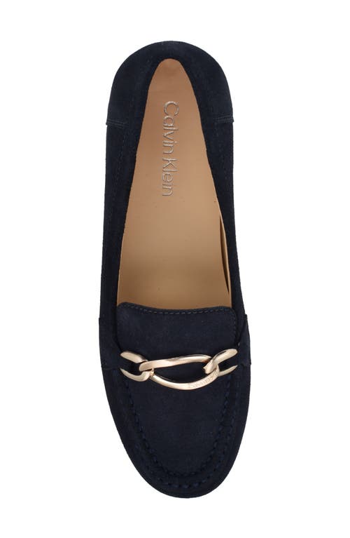 Shop Calvin Klein Lenika Loafer In Dark Blue