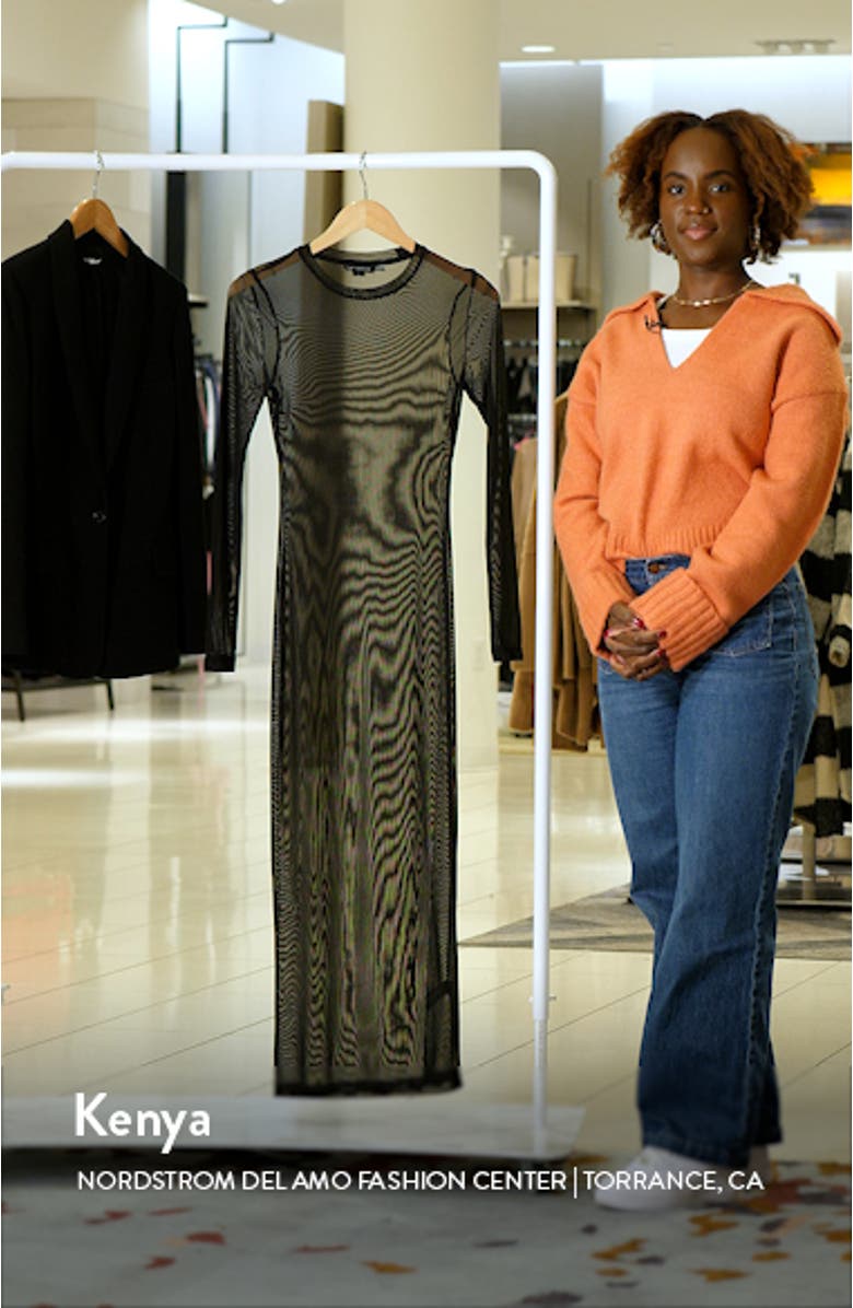 Good American Mesh Swim CoverUp Maxi Dress Nordstrom