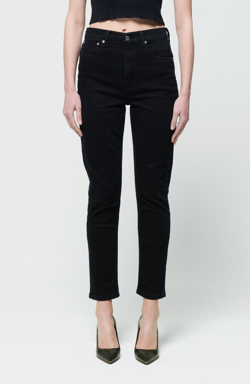 Shop Etica Ética Marcella High Waist Slim Jeans In Onyx