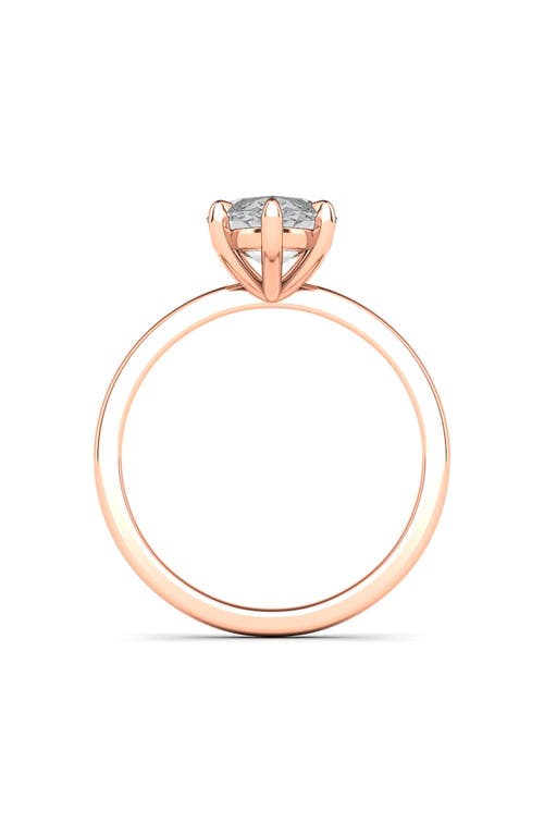 Shop Hautecarat Marquise Cut Lab Created Diamond Ring In 3.00 Ctw 18k Rose Gold