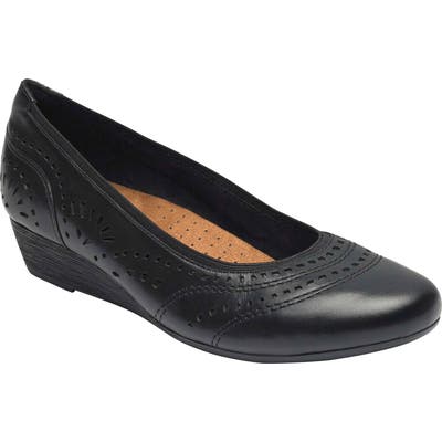 Rockport Cobb Hill Judson Wedge Pump, Black
